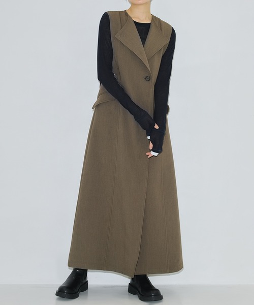 PUBLIC TOKYO ワンピース ベルテッドジレワンピ : ZOZOTOWN