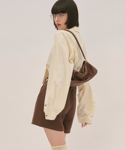 loin nuit ブラウス シャツ nuance button tie shirt