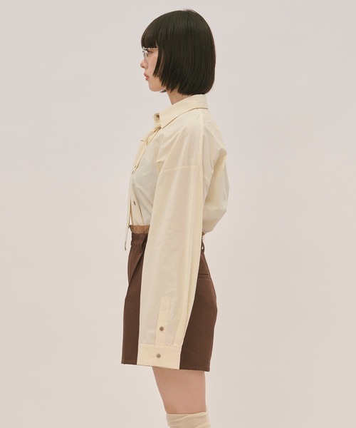 トップス loin nuit nuance button tie shirt loin nuit ブラウス シャツ nuance button tie shirt