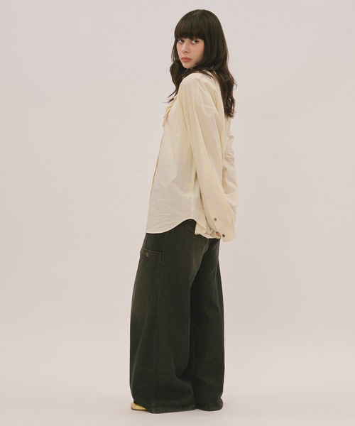 トップス nuance button tie shirt / loin nuit loin nuit ブラウス シャツ nuance button tie shirt / ニュアンス