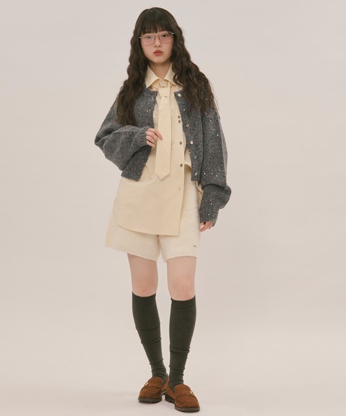 loin nuit ブラウス シャツ nuance button tie shirt / ニュアンス