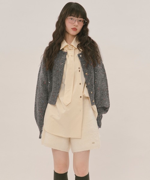 loin nuit ブラウス シャツ nuance button tie shirt / ニュアンス