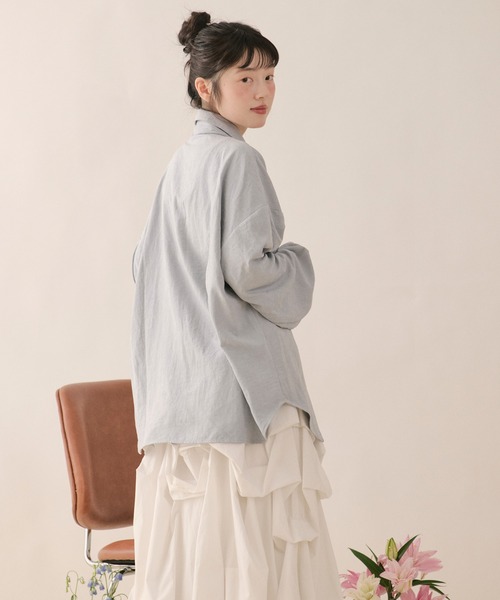 loin nuit ブラウス シャツ nuance button tie shirt / ニュアンス