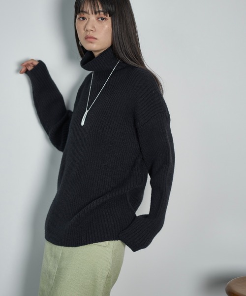 「THE YOn」 タートルネックニット FREE アイボリー レディース_画像8