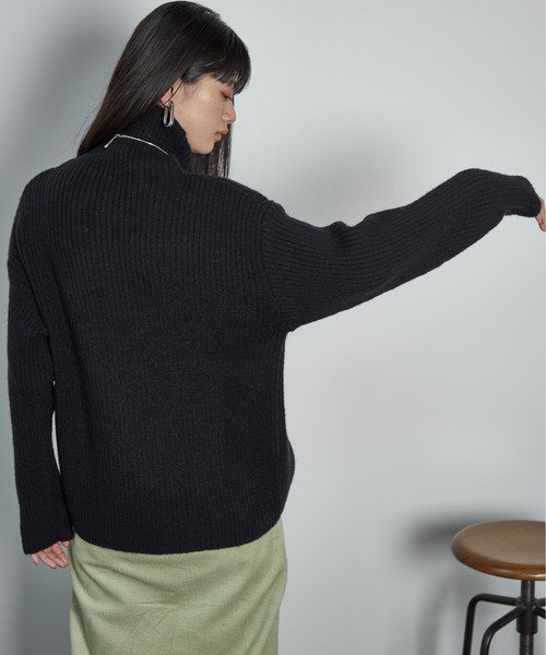 「THE YOn」 タートルネックニット FREE アイボリー レディース_画像9