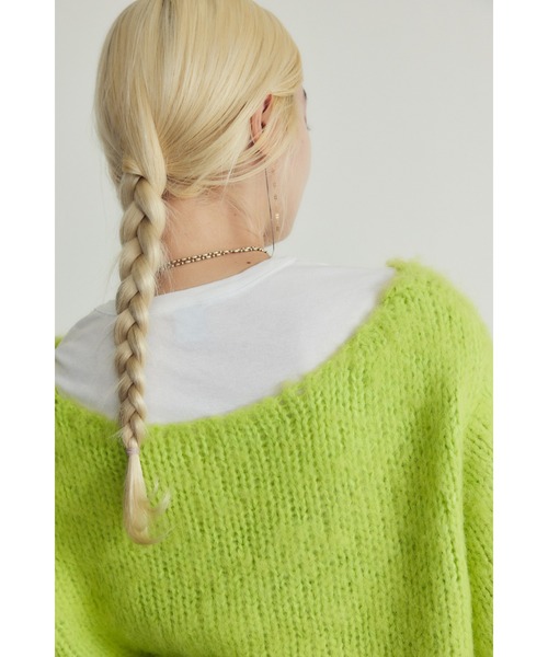 HeRIN.CYE Vネックニット FREE グリーン レディース : ZOZOTOWN Yahoo