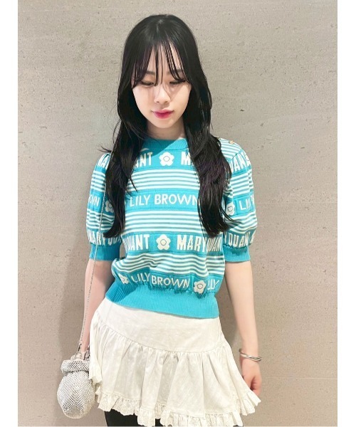 ニット セーター 「LILY BROWN×MARY QUANT」ジャガードニットトップス レディース LILY BROWN×MARY QUANT】ジャガードニットトップス（ニット
