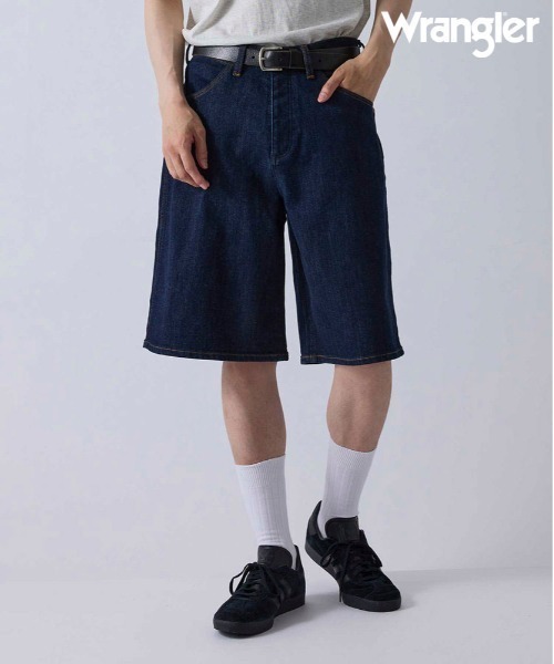 ると　デニム　バギーショーツ Wrangler（ラングラー） ジーンズ 「Wrangler meet j.n.r.d」別注