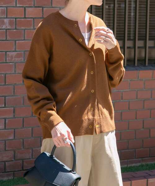 「FORK&SPOON」 ニットカーディガン 1 グレー レディース_画像8