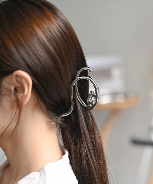 FLANEEK. ヘアクリップ シルバーマルチバレッタ : ZOZOTOWN Yahoo!店