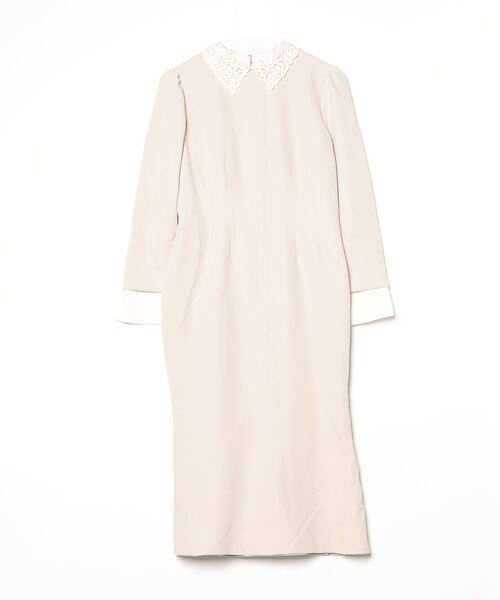 【美品】CELFORD ロングワンピース ベージュ プリーツ 長袖 38 M CELFORD 「CELFORD」 長袖ワンピース 38 ベージュ レディース