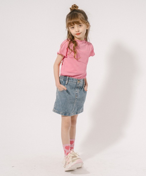 URBAN CHERRY スカート デニム台形ミニスカート キッズ 子供服
