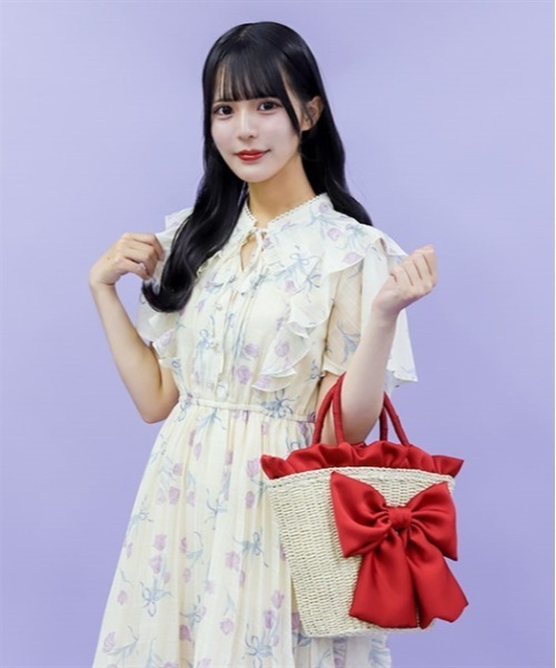 axes femme リボン かごバッグ リボンカゴバッグ | レディース服・レディースファッションなら