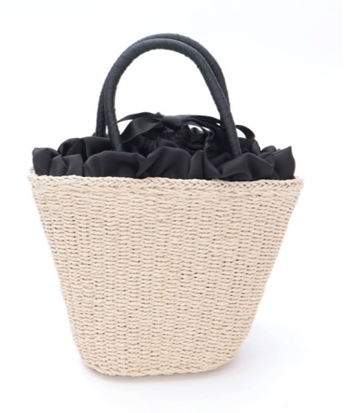 axes femme　レースかごバッグ　黒 axes femme｜レースフリルかごトート | Rakuten Fashion(楽天