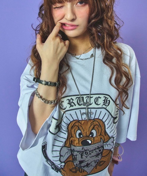 GALFY ガルフィー アウトローガルTee 正規品 Tシャツ 半袖TEE ユニセックス ストリート オーバーサイズ レディース メンズ 90年代 大きめ  ギャル GALFY(ガルフィー) “アウトローガルTee” - DISSIDENT WEB SHOP