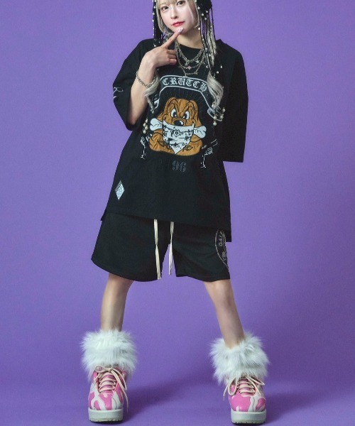 GALFY ガルフィー アウトローガルTee 正規品 Tシャツ 半袖TEE ユニセックス ストリート オーバーサイズ レディース メンズ 90年代 大きめ  ギャル GALFY(ガルフィー) “アウトローガルTee” - DISSIDENT WEB SHOP