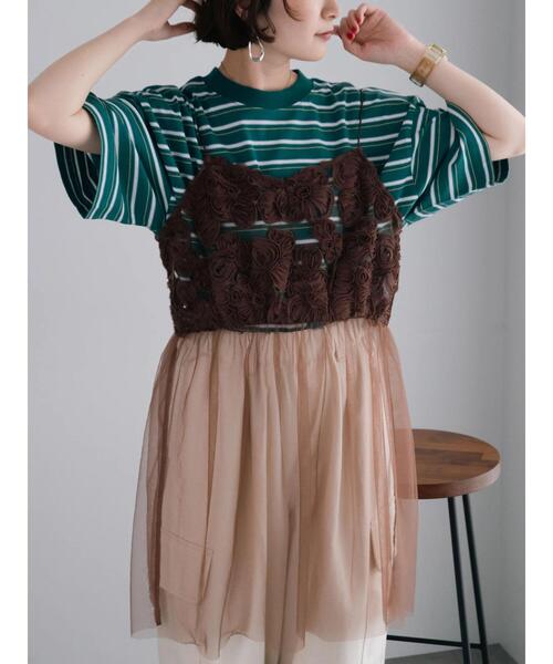 mimosaaaa様 ご購入予定品 Samansa Mos2 チュニック フラワーシフォンテープチュールキャミソール