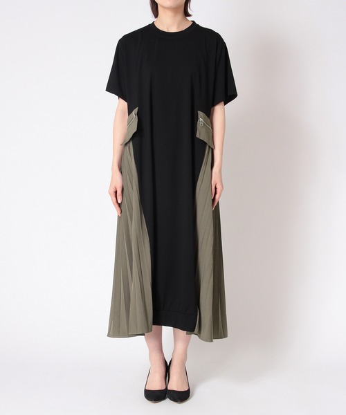 Cepica ワンピース サイドプリーツワンピース : ZOZOTOWN Yahoo