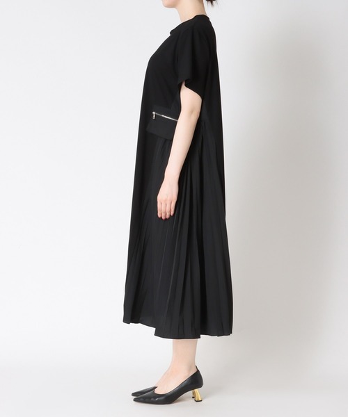 Cepica ワンピース　黒 Cepica ワンピース サイドプリーツワンピース : ZOZOTOWN Yahoo