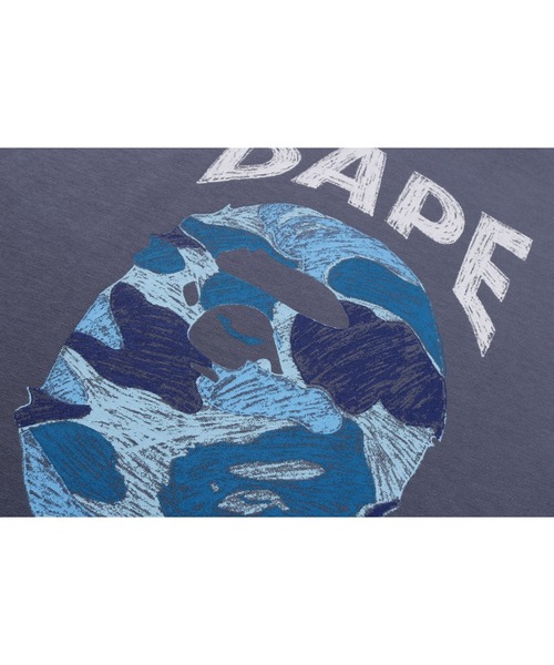 ABC CAMO RELAXED FIT BAPE LOGO TEE 青 カモ柄 ABC CAMO RELAXED FIT BAPE LOGO TEE MENS – us.bape.com