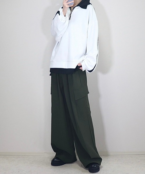 「Loose/ルース」 スウェットカットソー X-SMALL ブラック メンズ