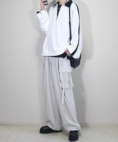 「Loose/ルース」 スウェットカットソー X-SMALL ブラック メンズ