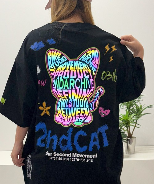 tシャツ 「2nd ARCHIVE」 リフレクター オーバーサイズ Tシャツ