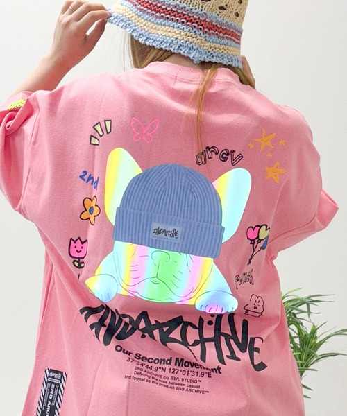 tシャツ 「2nd ARCHIVE」 リフレクター オーバーサイズ Tシャツ