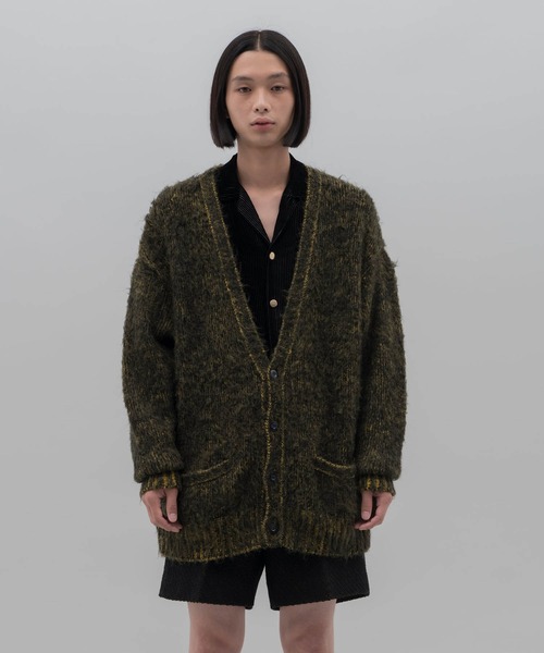 neon sign カーディガン NEON SIGN（ネオンサイン） ニットカーディガン 44 イエロー メンズ