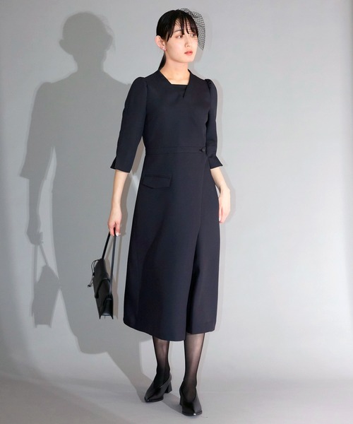 Ranerrh（ラネリ） セットアップ ダブルクロスAラインドレス「喪服