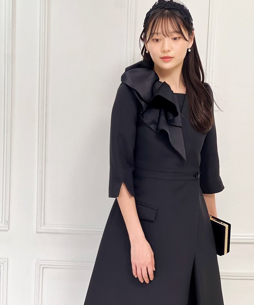 Ranerrh（ラネリ） セットアップ ダブルクロスAラインドレス「喪服