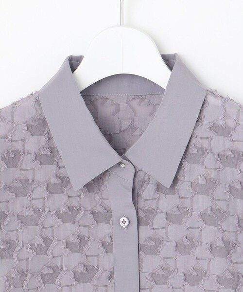 自由区最新作！ジオメトリックジャガードブラウス 自由区最新作！ジオメトリックジャガードブラウス 自由区（ジユウク