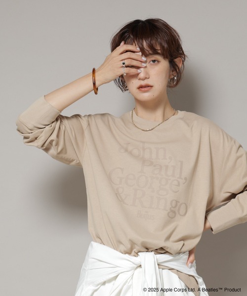 tシャツ GOOD ROCK SPEED×Anti Soaked(R) 汗染み防止 BEATLES ロンT レディース