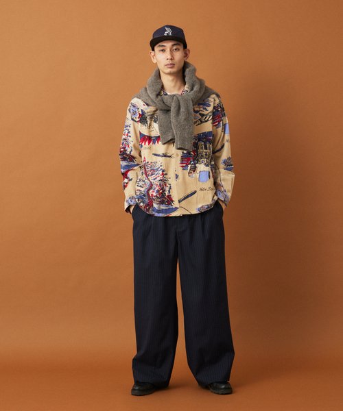 BINDU（ビンドゥー） シャツ 別注 フランネル パターン シャツ メンズ