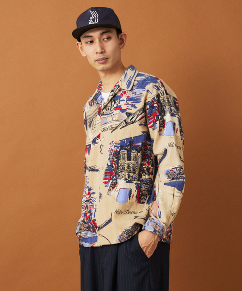 BINDU（ビンドゥー） シャツ 別注 フランネル パターン シャツ メンズ