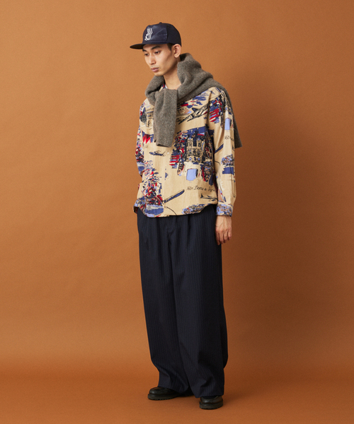 BINDU（ビンドゥー） シャツ 別注 フランネル パターン シャツ メンズ