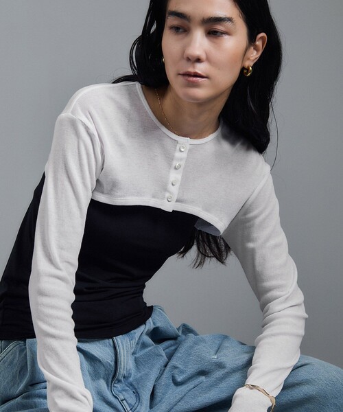 トップス msalon adam et rope nu=layer SALON adam et rope'（サロン アダム エ ロペ） カーディガン nu=layer