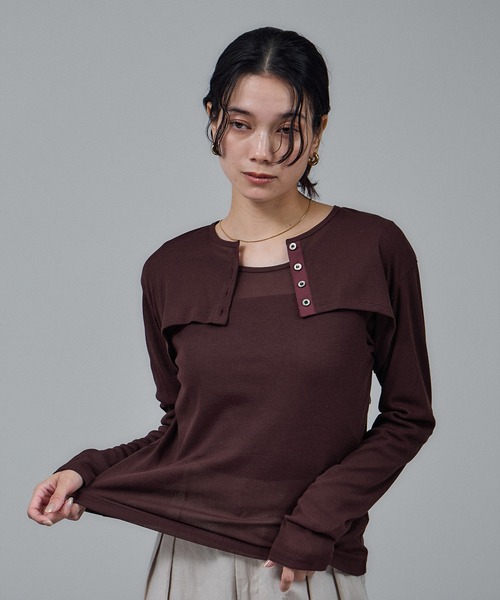 SALON adam et rope'（サロン アダム エ ロペ） カーディガン nu=layer