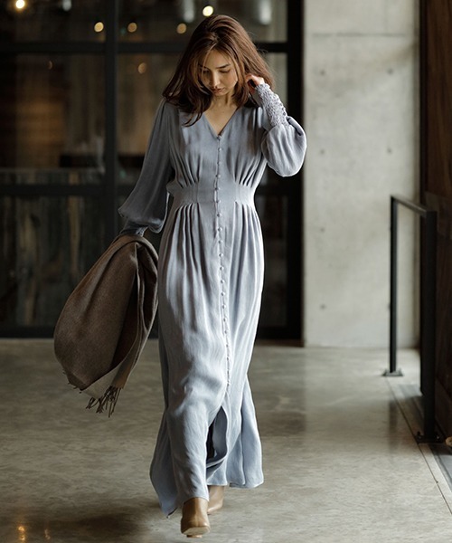 FRAY I.D（フレイ・アイディー） 長袖ワンピース 0 ライトブルー