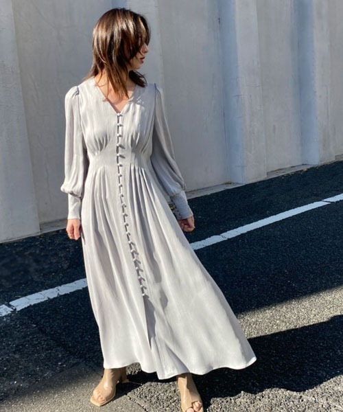 FRAY I.D（フレイ・アイディー） 長袖ワンピース 0 ライトブルー