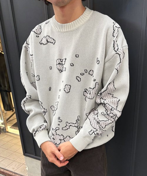 BAL（バル） セーター ニット JACQUARD COTTON CREWNECK SWEATER