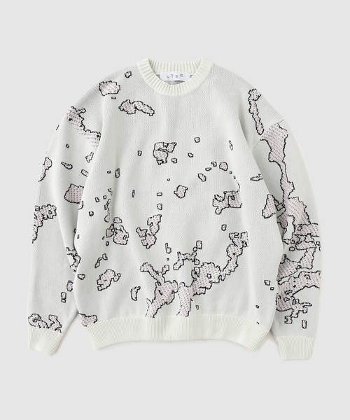 BAL（バル）JACQUARD COTTON CREWNECK SWEATER BAL（バル） セーター ニット JACQUARD COTTON CREWNECK SWEATER