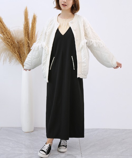 ReRe ワンピース ビックVネックオールインワン : ZOZOTOWN Yahoo!店