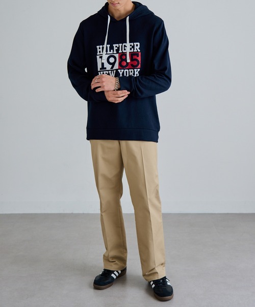 トミーフィルガー　デニム　裏起毛　パーカー　大きいサイズ TOMMY HILFIGER（トミー・ヒルフィガー） パーカー 「TOMMY HILFIGER