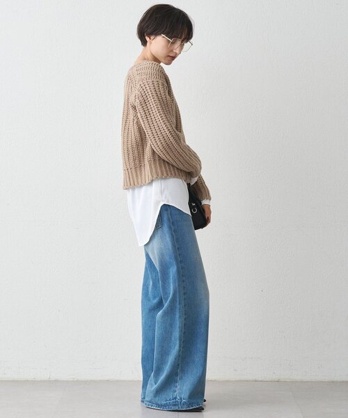Loungedress（ラウンジドレス） ニット セーター ゴールドボタンニット