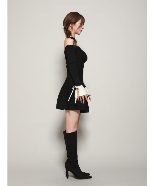 【新品未使用】ダーリッチ ニットワンピース Darich（ダーリッチ） ニットワンピース FREE ブラック レディース