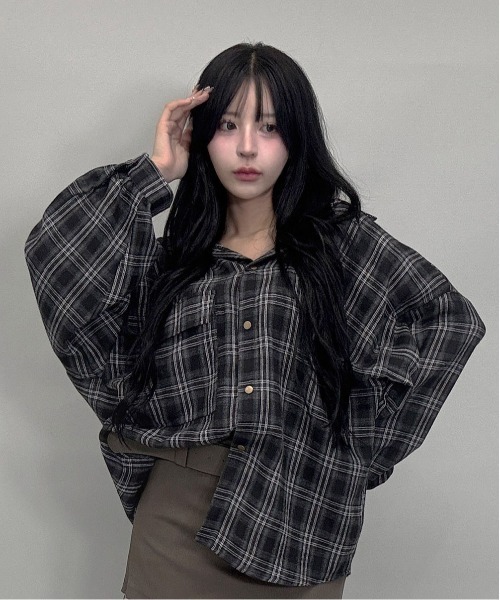 FOLLOWIN（フォロウィン） ブラウス シャツ ユニセックスY2Kスタイル