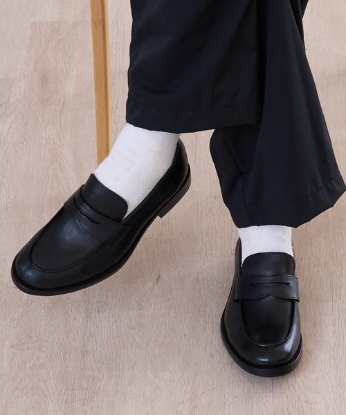 BICASH（ビカーシ） ローファー レザー コインローファー (008) メンズ