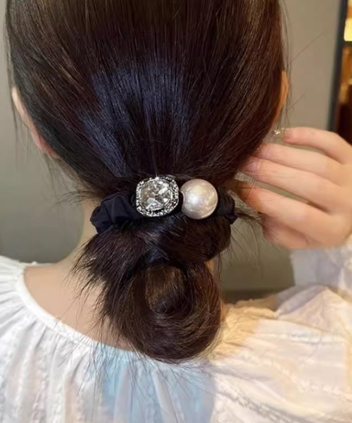 miniministore（ミニミニストア） ヘアゴム ビジュー付き ヘアゴム