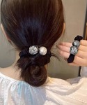 ヘアゴム ビジュー付き ヘアゴム レディース 上品の詳細画像1